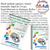 BLOCK PLANTEC ANILLADO SUPERIOR 210 GRS. REFLEX 40 HOJAS TEXTURADO 35X50 CM - 3 CUOTAS SIN INTERES - DESCUENTOS POR PAGO EFECTIVO, DEBITO Y CREDITO EN UN PAGO