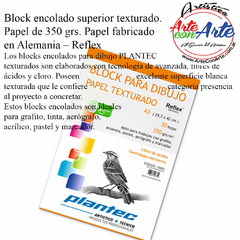 BLOCK PLANTEC ENCOLADO SUPERIOR 350 GRS. 20 HOJAS TEXTURADO tamaño A5 - 3 CUOTAS SIN INTERES - DESCUENTOS POR PAGO EFECTIVO, DEBITO Y CREDITO EN UN PAGO