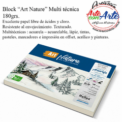 BLOCK ART NAT ENCOLADO 180G 17X25X20HS cod 13781 - 3 CUOTAS SIN INTERES - DESCUENTOS POR PAGO EFECTIVO, DEBITO Y CREDITO EN UN PAGO