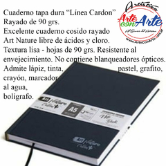 CUADERNO TAPA DURA ART NATURE 90 GR LISO, PUNTEADO, RAYADO o CUADRICULADO 80 hojas tamaño A5 - 3 CUOTAS SIN INTERES - DESCUENTOS POR PAGO EFECTIVO, DEBITO Y CREDITO EN UN PAGO - comprar online