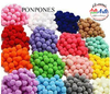 POMPONES 15 MM X 25 UNID. - 3 CUOTAS SIN INTERES - DESCUENTOS POR PAGO EFECTIVO, DEBITO Y CREDITO EN UN PAGO