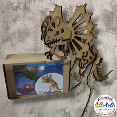 PUZLE O ROMPE CABEZAS 3D CORTE LASER DILOPHOSAURUS - 3 CUOTAS SIN INTERES - DESCUENTOS POR PAGO EFECTIVO, DEBITO Y CREDITO EN UN PAGO - comprar online