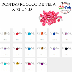 ROSITAS ROCOCO DE TELA X 72 UNID. - 3 CUOTAS SIN INTERES - DESCUENTOS POR PAGO EFECTIVO, DEBITO Y CREDITO EN UN PAGO - comprar online