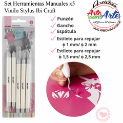 SET HERRAMIENTAS VINILO STYLUS IBI X5 UNID. - 3 CUOTAS SIN INTERES - DESCUENTOS POR PAGO EFECTIVO, DEBITO Y CREDITO EN UN PAGO