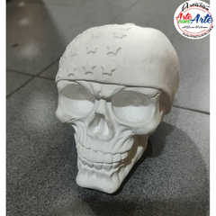 YESO SM605 Calavera con Pañuelo - 18 cm