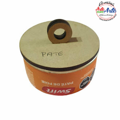 TAPA LATA PATE 6,8CM.EXT.6,5CM INT C-LASER