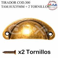 TIRADOR COD.300 TAM.81X35MM + 2 TORNILLOS - 3 CUOTAS SIN INTERES - DESCUENTOS POR PAGO EFECTIVO, DEBITO Y CREDITO EN UN PAGO