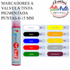 MARCADOR VALVULA TINTA PIGMENTADA PERMANENTE RECARGABLE 6-15mm - PRECIO UNITARIO - 3 CUOTAS SIN INTERES - DESCUENTOS POR PAGO EFECTIVO, DEBITO Y CREDITO EN UN PAGO