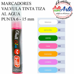 MARCADOR VALVULA TINTA TIZA AL AGUA - CHALK GLASS POP PUNTA 6 - 15MM - PRECIO UNITARIO - 3 CUOTAS SIN INTERES - DESCUENTOS POR PAGO EFECTIVO, DEBITO Y CREDITO EN UN PAGO