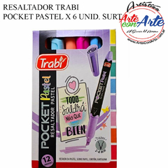 RESALTADOR POCKET TRABI PASTEL X 6 UNID. SURT. - 3 CUOTAS SIN INTERES - DESCUENTOS POR PAGO EFECTIVO, DEBITO Y CREDITO EN UN PAGO - comprar online