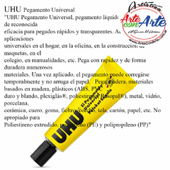 ADHESIVO UHU UNIVERSAL POMO 20 ML--- 3 CUOTAS SIN INTERES - DESCUENTOS POR PAGO EFECTIVO, DEBITO Y CREDITO EN UN PAGO