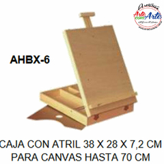 VALIJA PINTOR CAJA CON ATRIL 38 X 28 X 7,2 CM - AHBX-6 - 3 CUOTAS SIN INTERES - DESCUENTOS POR PAGO EFECTIVO, DEBITO Y CREDITO EN UN PAGO