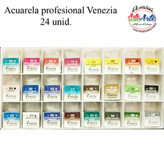 ACUARELA PROFESIONAL VENEZIA EN PAN SET 24 PANES SURT 1,5 ml - 3 CUOTAS SIN INTERES - DESCUENTOS POR PAGO EFECTIVO, DEBITO Y CREDITO EN UN PAGO