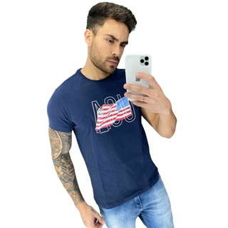 Camiseta Manga Curta Masculina USA