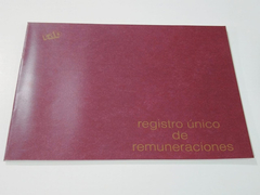 Libro registro de remuneraciones unico 25 folios tapa flexible