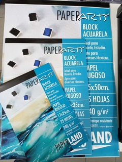 Block papel para acuarela 17x25cm 25 hojas rugoso - comprar online