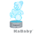 Luminária 3D KaBaby Urso