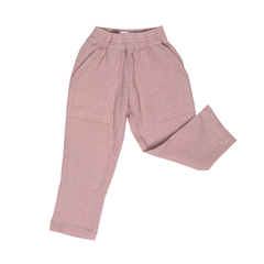 PANTALON BALI DOBLE WAFFLE ROSA