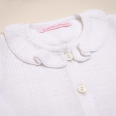 SACO CUELLO VOLADO BLANCO - comprar online