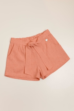 SHORT LINO CON MOÑO LINA CORAL