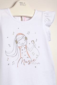 REMERA NENA MUSICAL BLANCA - comprar online