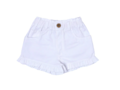 Short voladito blanco