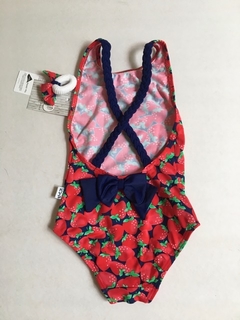 TRAJE DE BAÑO FRUTILLAS ROJA