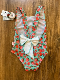 TRAJE DE BAÑO FRUTILLAS FONDO VERDE - comprar online