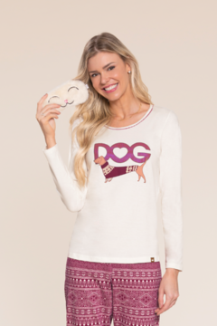 Pijama Longo Little Dog 100% Algodão MS0141011 Frente