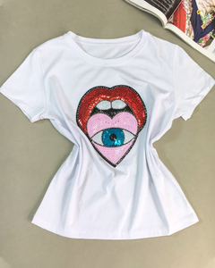 [LABIOS] REMERA APLIQUE #1040 - comprar online