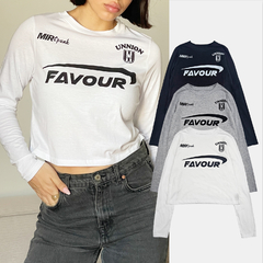 [FAVOUR] REMERA CROP M/LAGRGA EST. #1125