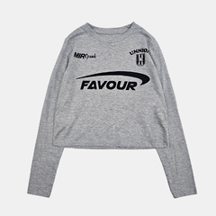 [FAVOUR] REMERA CROP M/LAGRGA EST. #1125 en internet