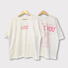 [LOVE] REMERA OVER ESTAMPADO #1331 - comprar online