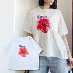 [FLOR BRILLO] REMERA OVERSIZE JERSEY #1338