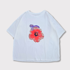 [FLOR BRILLO] REMERA OVERSIZE JERSEY #1338 en internet