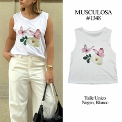 [MARIPOSA.FLOR] Musculosa algodon jersey #1348