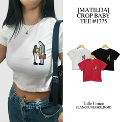 [MATILDA] CROP BABY TEE #1375