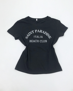 [PARADISE] REMERA CUELLO REDONDO CON ESTAMPA #4065 en internet