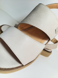 Sandalias CIRCE cuero tiza - tienda online