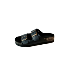 Sandalias Arena - Cuero negro - comprar online