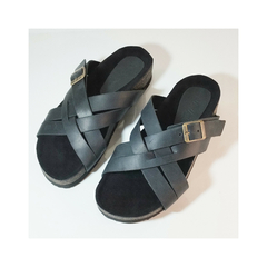 Sandalias SOL - Cuero negro - tienda online