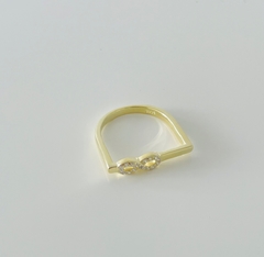 Anillo infinito Plata doré