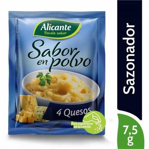 Sabor En Polvo Alicante 4 quesos 10 sobres x 7.5gr