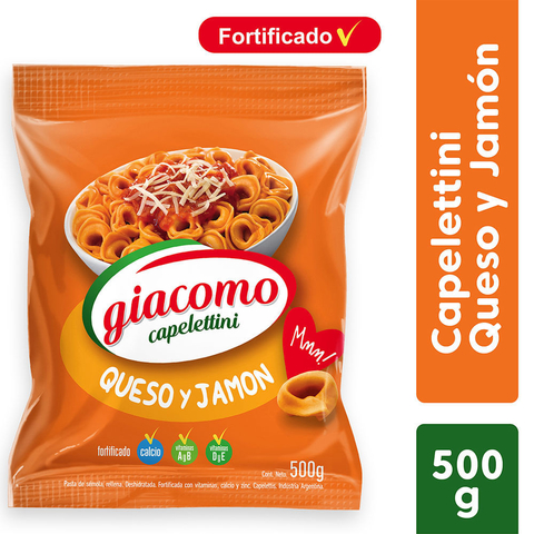 Giacomo capelettini queso/jamón x 500 gr