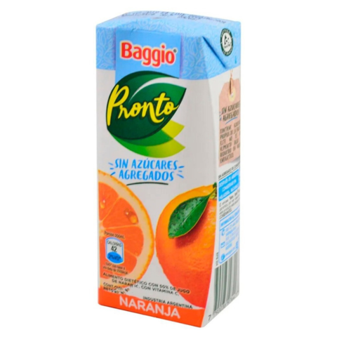 Jugo Baggio naranja sin az£car 1 litro