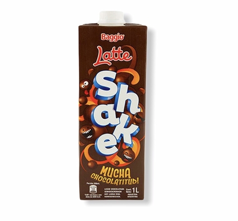 Chocolatada Baggio latte shake 1 litro