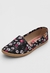 Sapato Feminino Moleca Alpargata 5287.210 Preto Floral