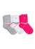 Meia Juvenil Feminina Lupo Cano Médio Kit 2727-089 Rosa/Branco/Cinza - comprar online