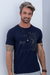 Camiseta Masculina DLZ Slim 6163 Azul Marinho