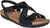 Sandália Feminina Usaflex Rasteira Couro Elástico R 180411 Preto/Vanilla